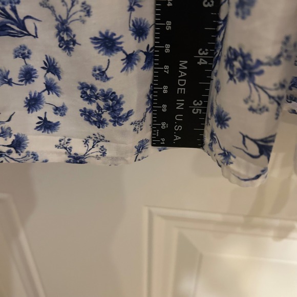 Adonna Floral Cotton Nightgown Lace Trim Sleeveless Sleep Dress XL - Picture 7 of 8